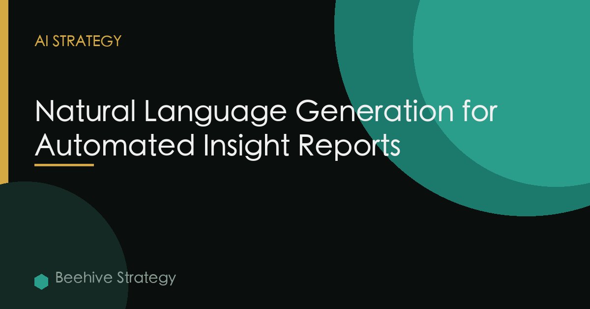 Conversational Analytics Nlg Automated Insight Reports