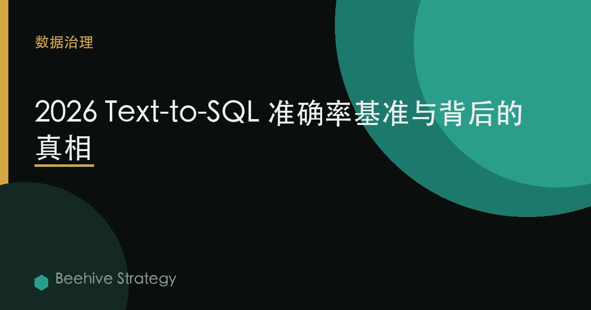 2026 Text-to-SQL 准确率基准与背后的真相