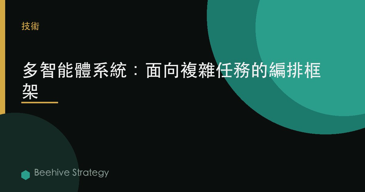 多智能體系統：面向複雜任務的編排框架 | Beehive